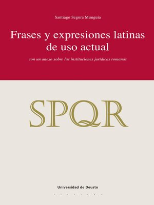 cover image of Frases y expresiones latinas de uso actual